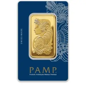 50 Grams PAMP Lady Fortuna Minted Bar Gold