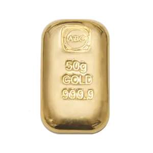 50g ABC Bullion Cast Bar Gold