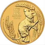 Perth Mint 2020 Lunar Mouse 1/20 oz Gold Coin