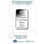 1oz PAMP Minted Bar Platinum