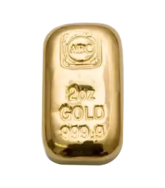 2oz ABC Bullion Cast Gold Bar