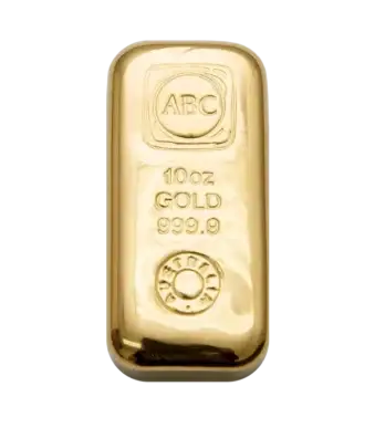 10oz ABC Bullion Cast Bar Gold