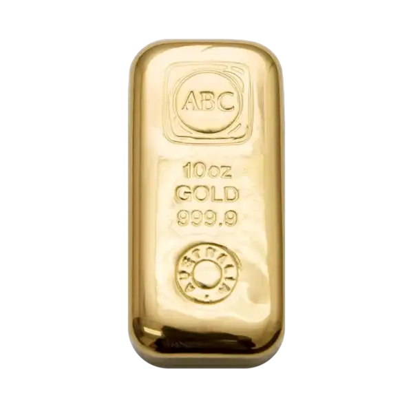 10oz ABC Bullion Cast Bar Gold