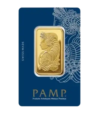 1 oz PAMP Suisse Lady Fortuna Minted Gold Bar