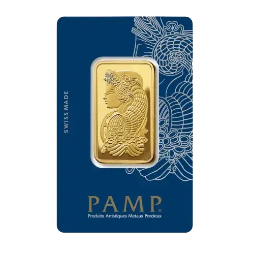 1 oz PAMP Suisse Lady Fortuna Minted Gold Bar