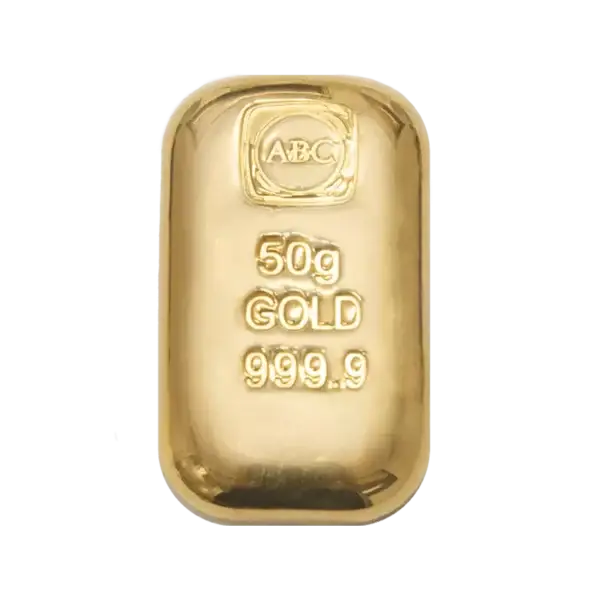 50g ABC Bullion Cast Bar Gold