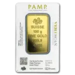 100g PAMP Minted Bar Gold