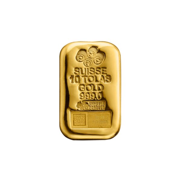 Gold Cast Bar - 10 Tolas