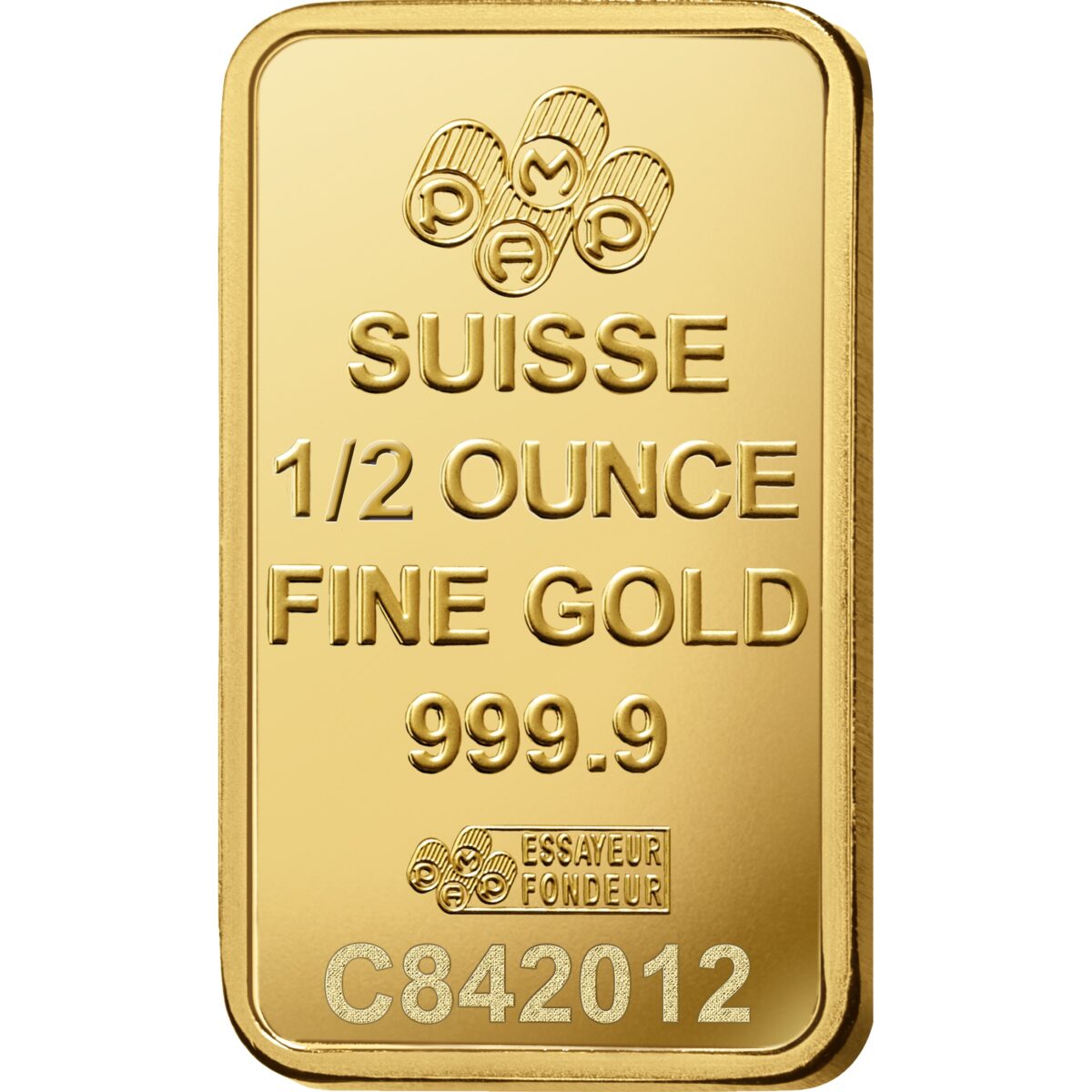 Lady Fortuna™ Gold Minted Bar - 1/2 oz