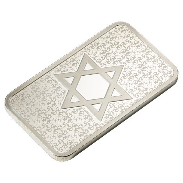 1oz Pure Silver Bar - Star of David