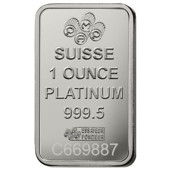 Lady Fortuna™ Platinum Minted Bar - 1 oz