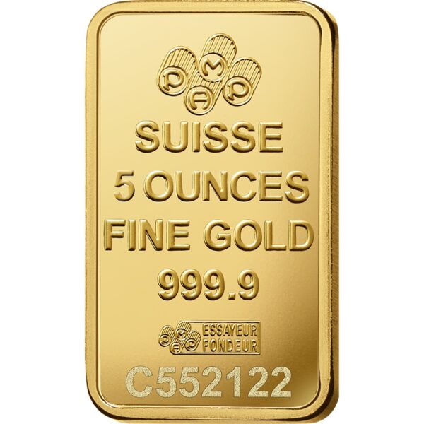 Lady Fortuna™ Gold Minted Bar - 5oz