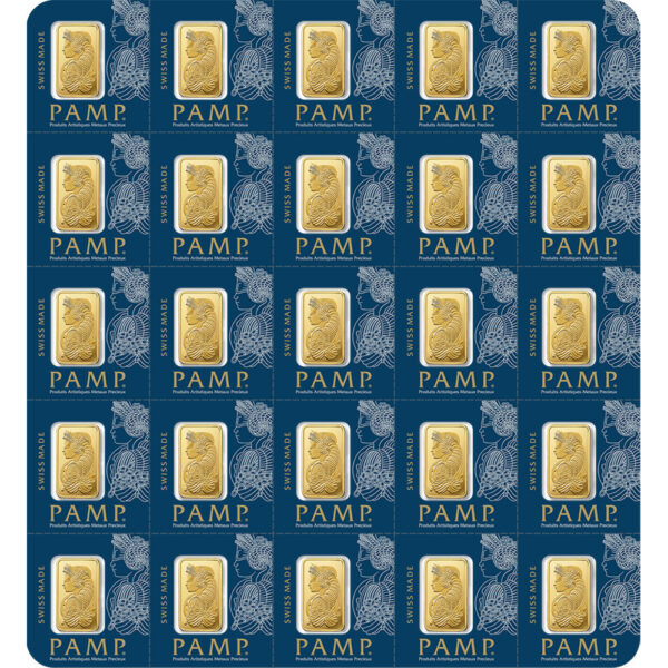 Lady Fortuna™ Gold Minted Bar - MULTIGRAM+25