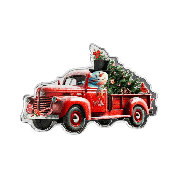 1oz Silver Coin - Snowman & Little Red Truck