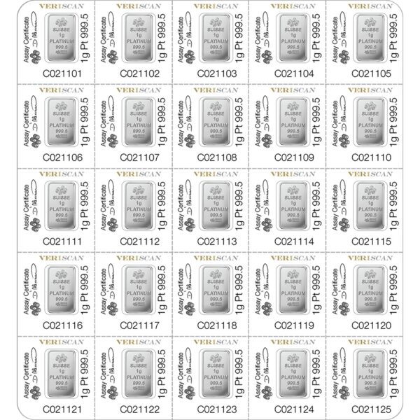 Lady Fortuna™ Platinum Minted Bar - MULTIGRAM+25