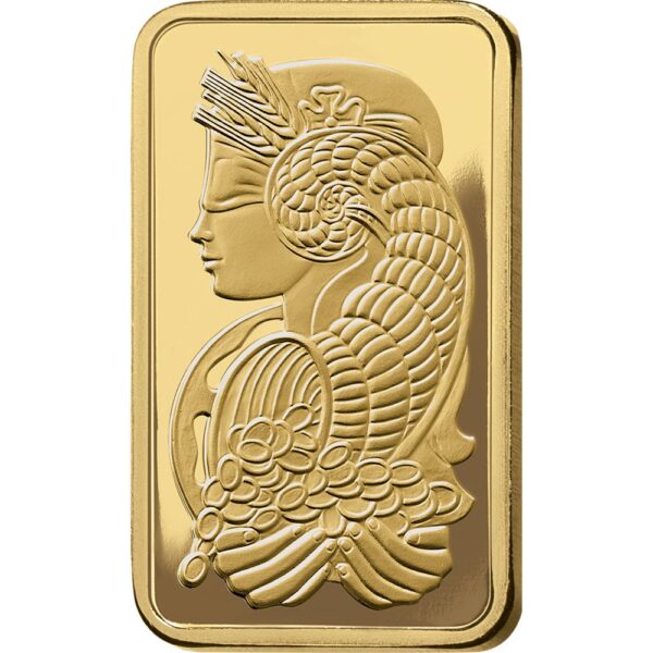 lady fortuna™ gold minted bar 5g