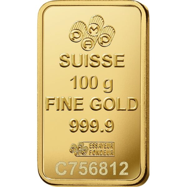 lady fortuna™ gold minted bar 100g